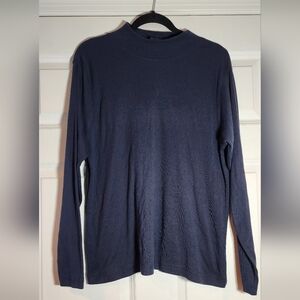 Jacque & Koko Navy Blue Long Sleeve Top Approx 22in P2P 25in Length